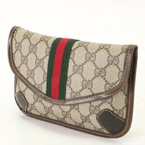 Gucci GG bag clutch Sherry Supreme pouch leather